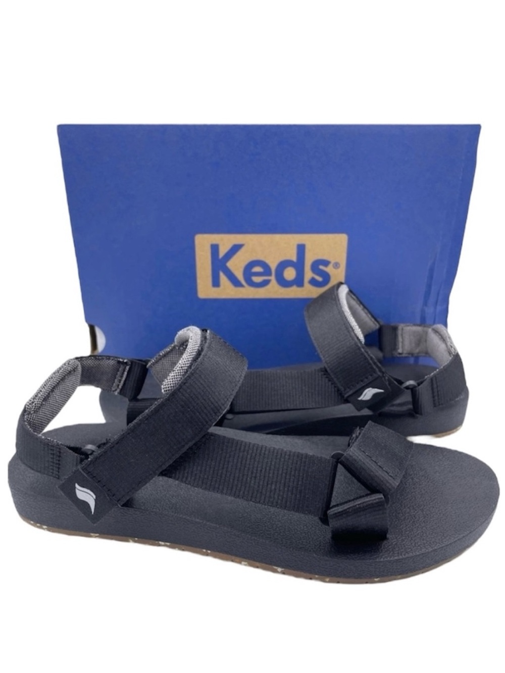 Keds trio eco strappy black sandals women’s Size 6M